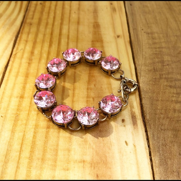 Pink Gemstone Fashion Bracelet - Picture 2 of 5